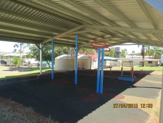 Gowrie State School under gover gymnasium